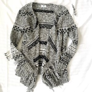NWOT Old Navy Fringe Pattern Cardigan Sweater
